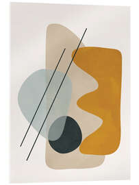 Tableau en verre acrylique Abstract Shapes I - Branka Kodžoman