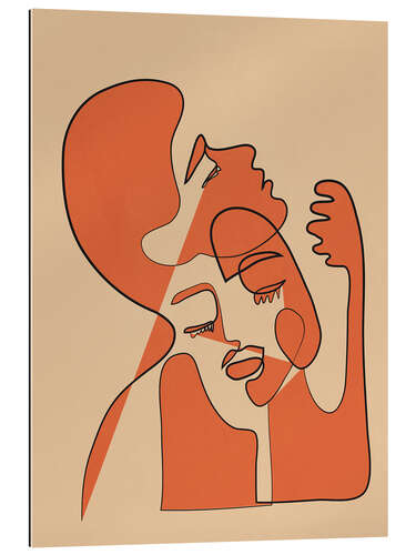 Stampa su plexi-alluminio Abstract Faces I