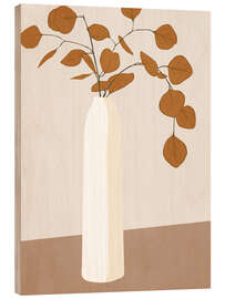 Tableau en bois Pastel plant