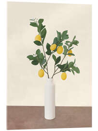 Stampa su vetro acrilico Lemon Branches II - Branka Kodžoman
