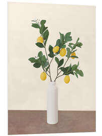 Hartschaumbild Lemon Branches II