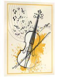 Acrylic print Minimal Violin - Branka Kodžoman