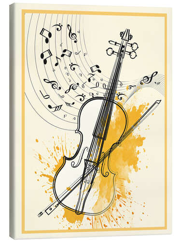 Leinwandbild Minimal Violin