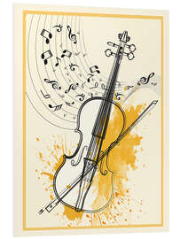 Hartschaumbild Minimal Violin