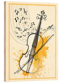 Holzbild Minimal Violin