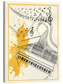 Canvas print Minimal Piano - Branka Kodžoman