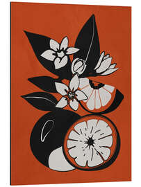 Aluminium print Minimalist oranges I