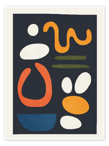 Plakat Abstract Colourful Setting I