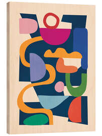 Holzbild Moderne abstrakte Kunst II