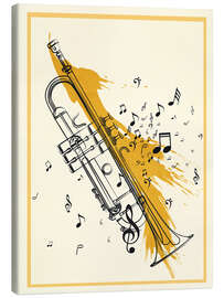 Lienzo Jazz Minimal Trumpet - Branka Kodžoman