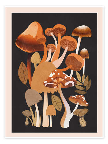Plakat Mushrooms II