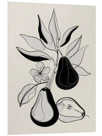 Bilde på skumplate Line Art Pears I