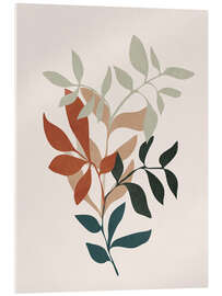 Acrylglasbild Weiche Blätter