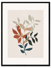 Gerahmter Kunstdruck Weiche Blätter