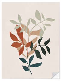 Wandsticker Weiche Blätter