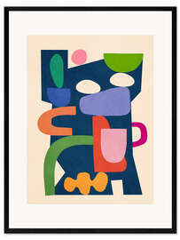 Gerahmter Kunstdruck Moderne abstrakte Kunst I