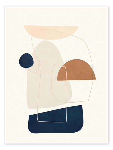 Plakat Spiraling Geometry I