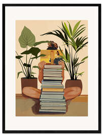 Impresión de arte enmarcada Book Lover - Branka Kodžoman