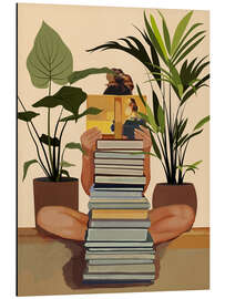 Magnettafel Buchliebhaberin