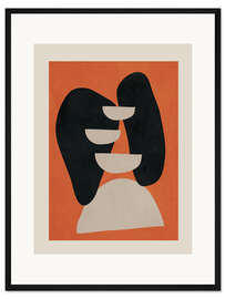 Gerahmter Kunstdruck Abstrakte Balance I