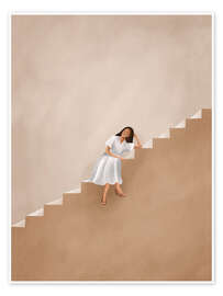 Obraz Girl Thinking on a Stairway - Branka Kodžoman