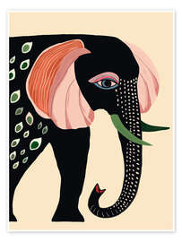Stampa Oriental elephant - Artsy Sesta
