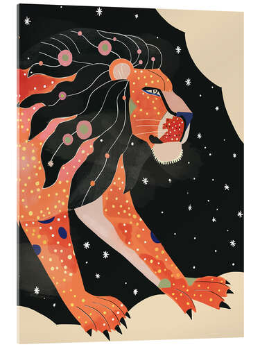 Acrylglas print Astral Lion
