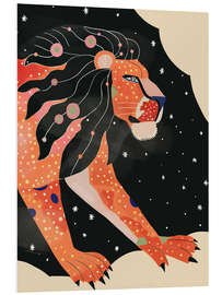 Hartschaumbild Astrallöwe - Artsy Sesta