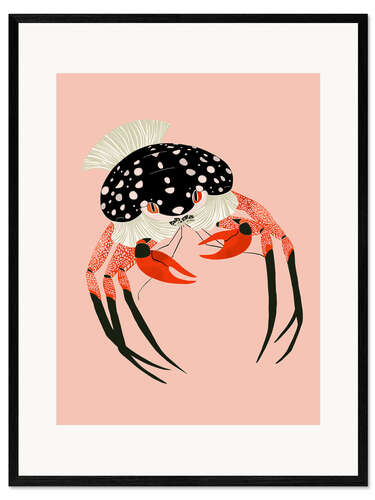 Impresión de arte enmarcada Vivid Crab