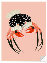 Vinilo para la pared Vivid Crab - Artsy Sesta