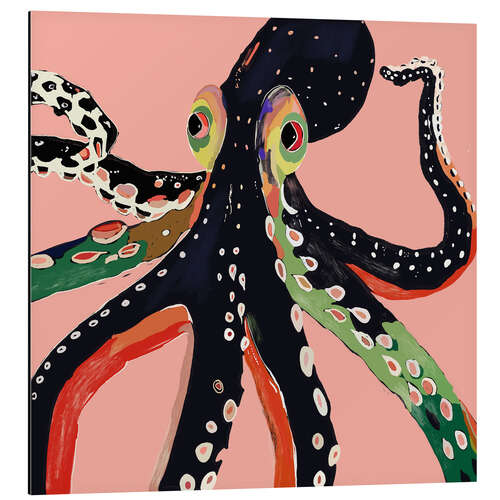 Aluminium print Colourful Octopus