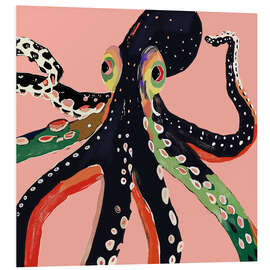 Quadro em PVC Colourful Octopus - Artsy Sesta