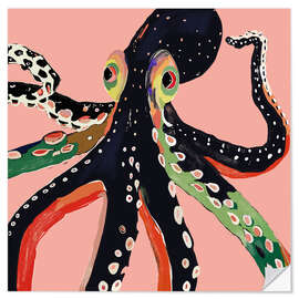 Wall sticker Colourful Octopus - Artsy Sesta