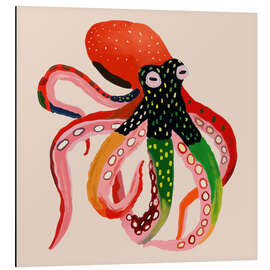 Aluminium print Colourful Octopus II - Artsy Sesta