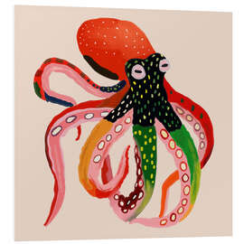 Quadro em PVC Colourful Octopus II