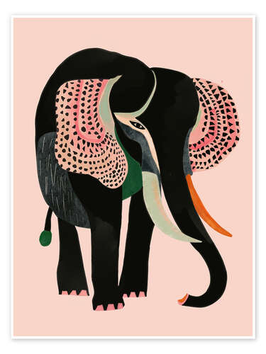 Poster Fantasievoller Elefant