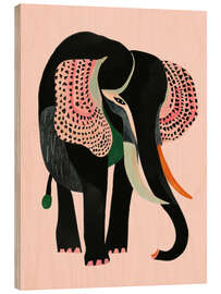 Puutaulu Powerful Elephant - Artsy Sesta