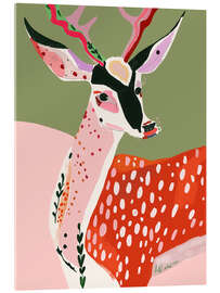 Tableau en verre acrylique Enchanted Deer - Artsy Sesta