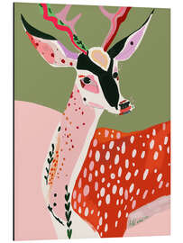 Tableau en aluminium Enchanted Deer - Artsy Sesta
