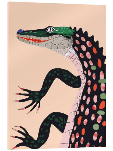 Obraz na szkle akrylowym Mrs. Crocodile