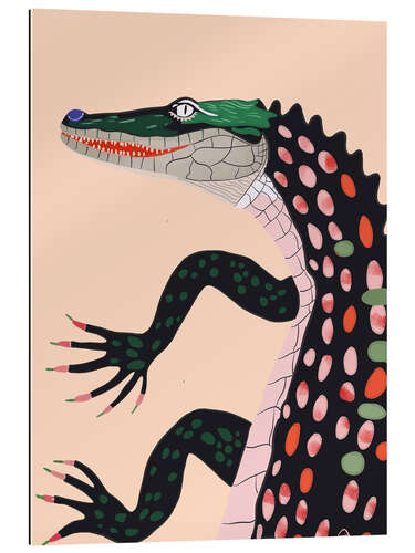 Stampa su plexi-alluminio Mrs. Crocodile
