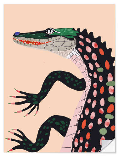 Autocolante decorativo Mrs. Crocodile