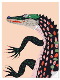 Wall sticker Mrs. Crocodile - Artsy Sesta