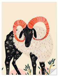 Wandsticker Majestätischer Widder - Artsy Sesta