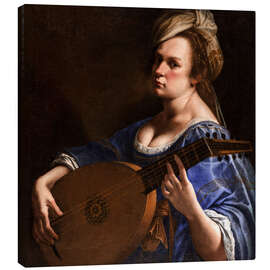 Obraz na płótnie Self Portrait as a Lute Player