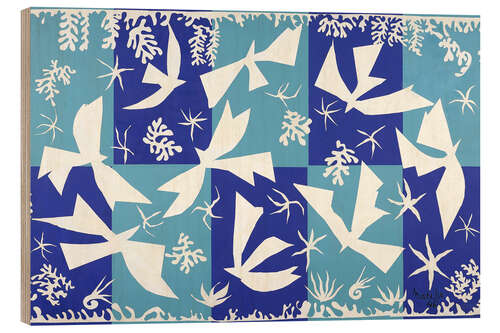 Wood print Polynesia, the sky