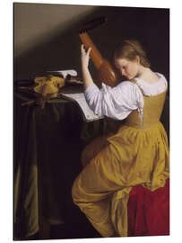 Aluminiumsbilde The Lute Player