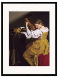 Gerahmter Kunstdruck Der Lautenspieler