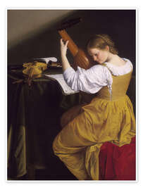 Obra artística The Lute Player - Orazio Gentileschi