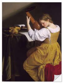 Vinilo para la pared The Lute Player
